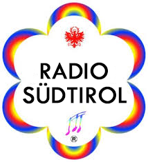 Logo von Radio Südtirol mit buntem Hintergrund und Notensymbol
